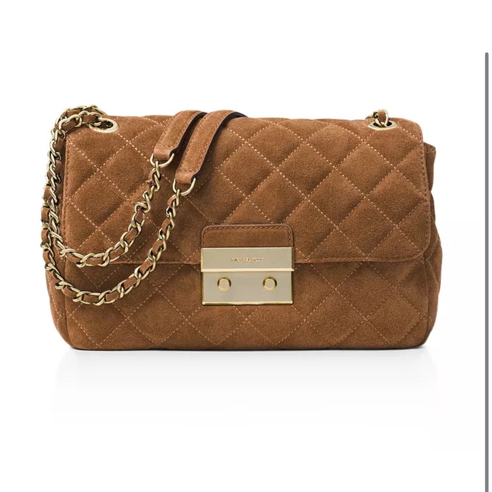 Michael Kors suede shoulder bag